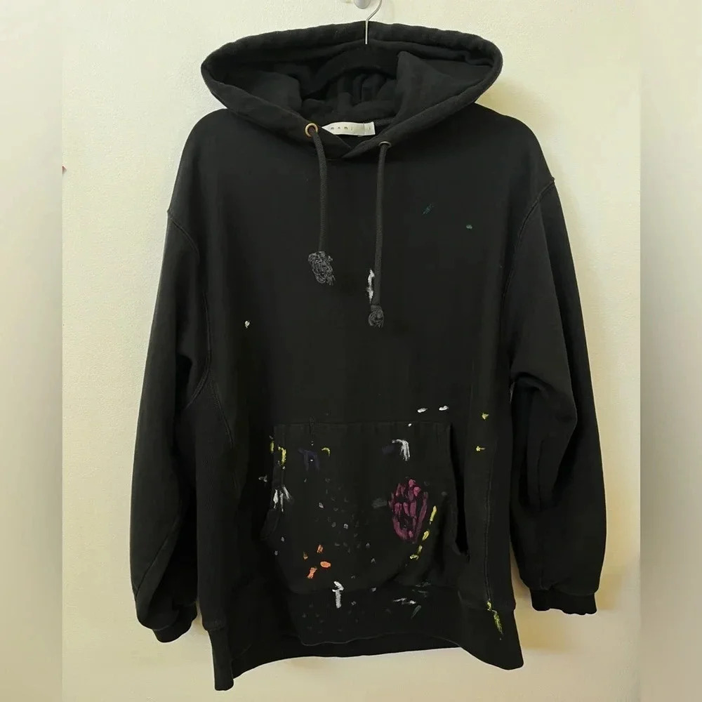 Mnml Black Paint Splatter Size L Unique Streetwea… - image 3